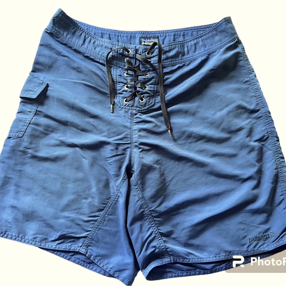 Patagonia Men’s Blue Nylon Drawstring Shorts Size 34